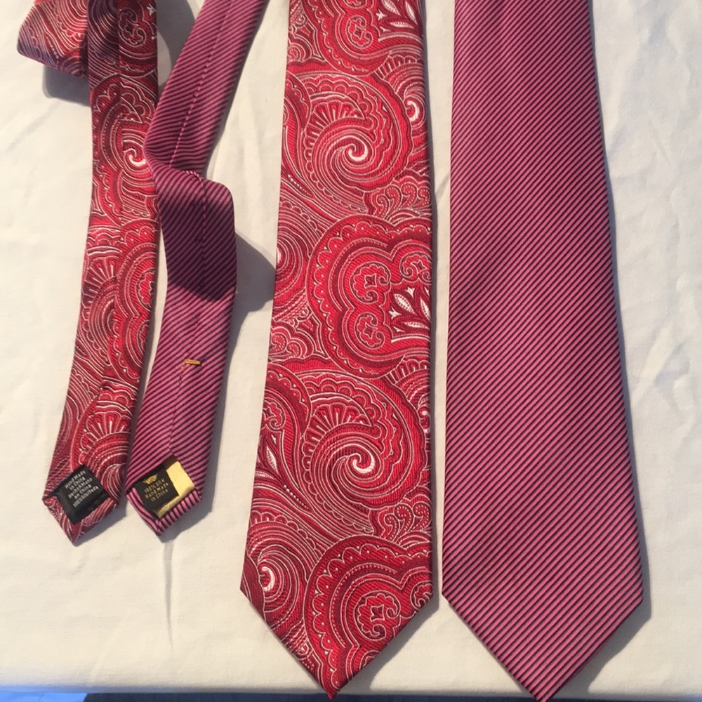 2 Countess Mara Ties 100% Silk High Quality
